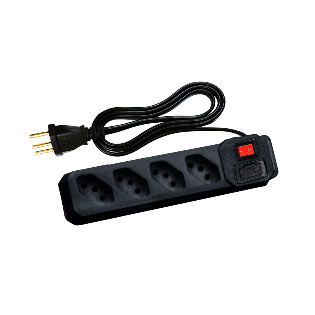 FILTRO 4 TOM 1,2M 2P+T 10A PT FORLUX