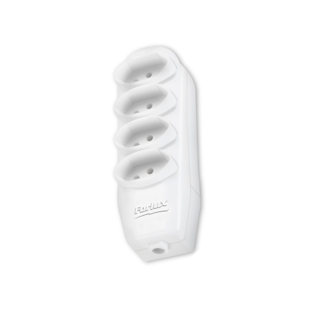 TOMADA BARRA QUADR 2P+T 10A BR FORLUX