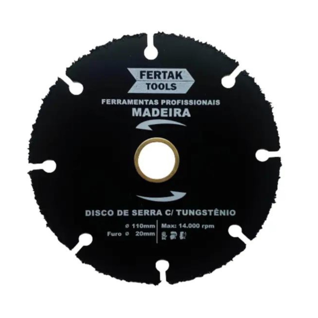 DISCO P/ MAD TUNGST. - 110X20MM FERTAK