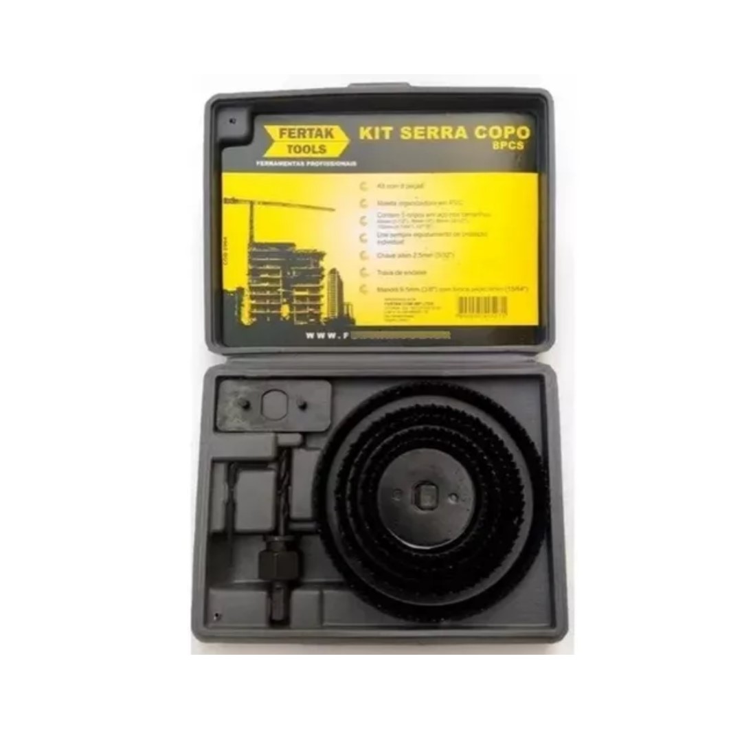 SERRA COPO KIT 8 PCS FERTAK