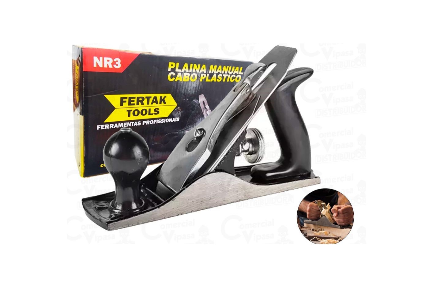 PLAINA MANUAL CABO PLASTICO - N.5 FERTAK