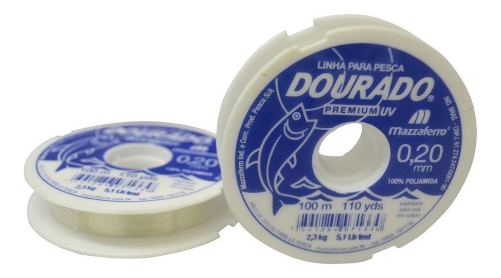 LINHA P/PESCA 100M 0.20 MAZZAFERRO