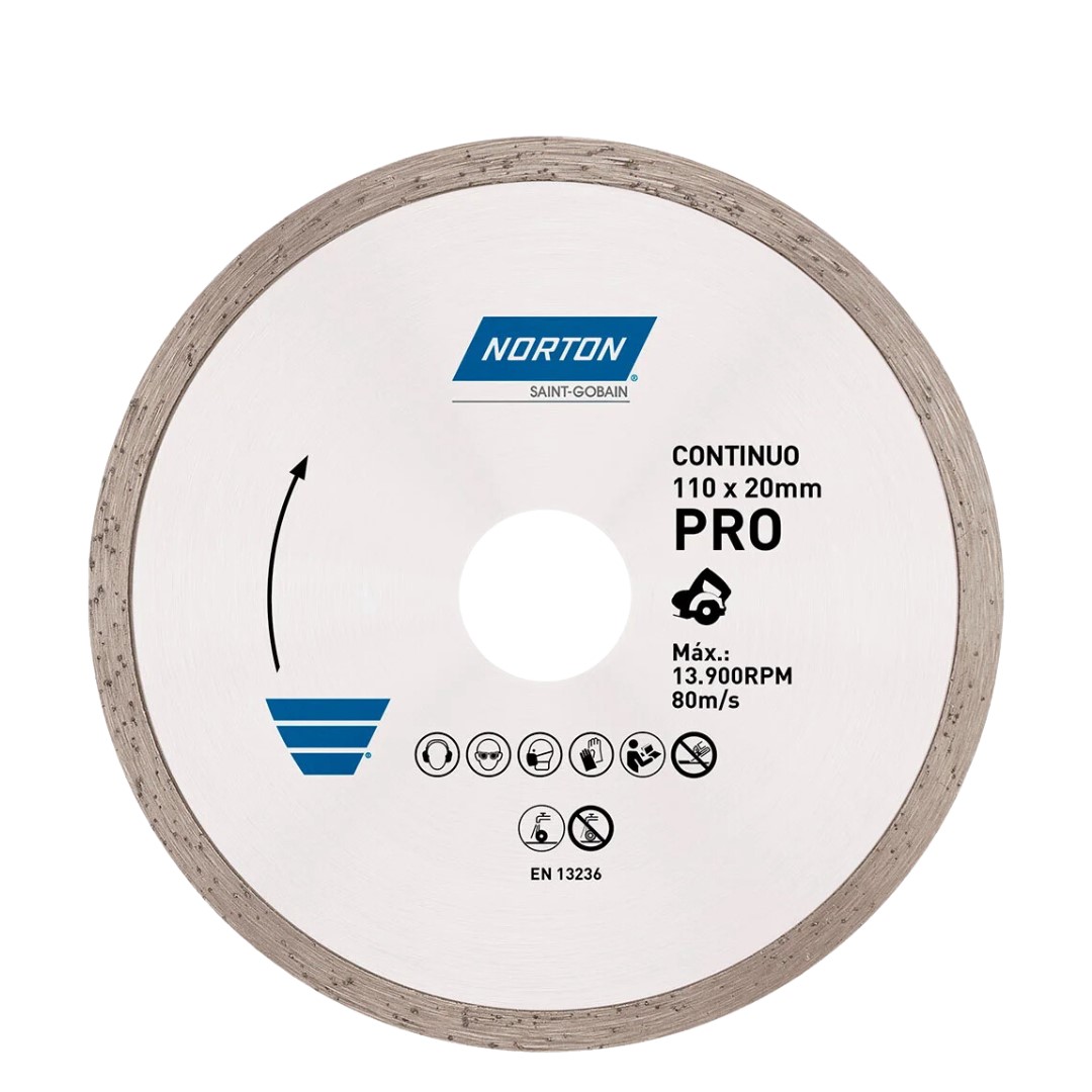 DISCO DIAM CONTINUO 110X20MM NORTON