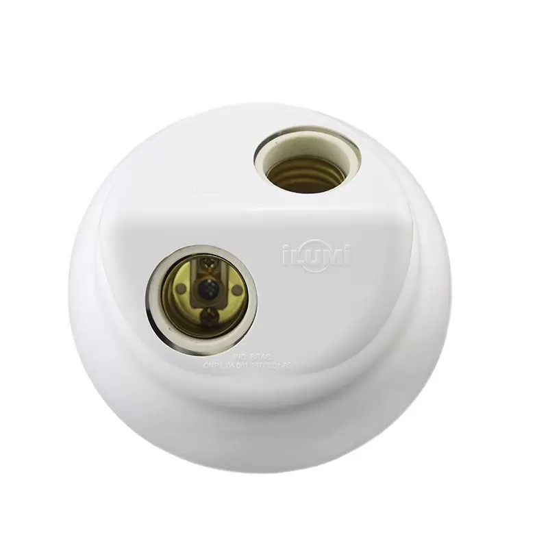 PLAFON DUPLO SOQUETE PORCEL E27 BR OPL