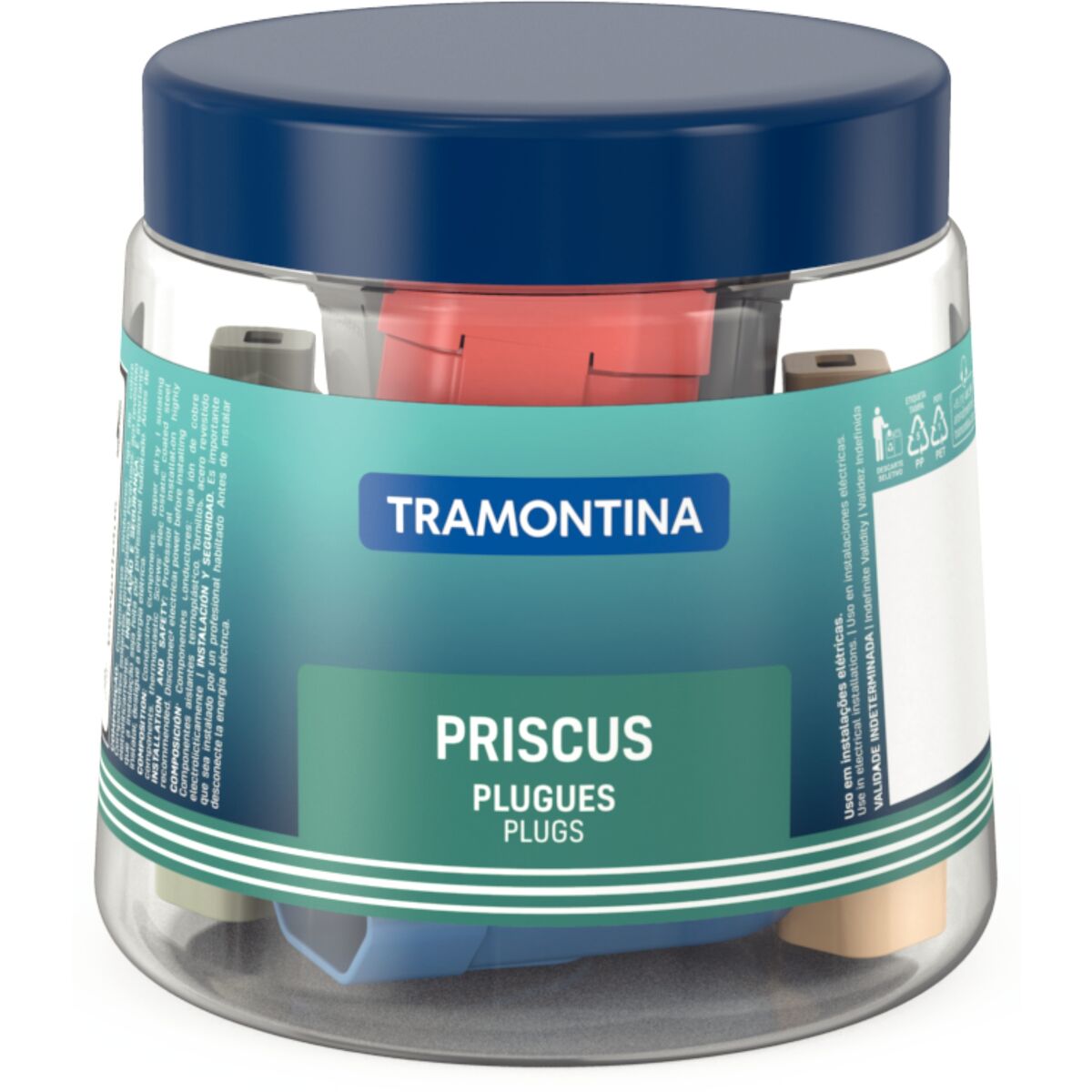 PINO MACHO P/CAB 2P 10A C/24 TRAMONTINA