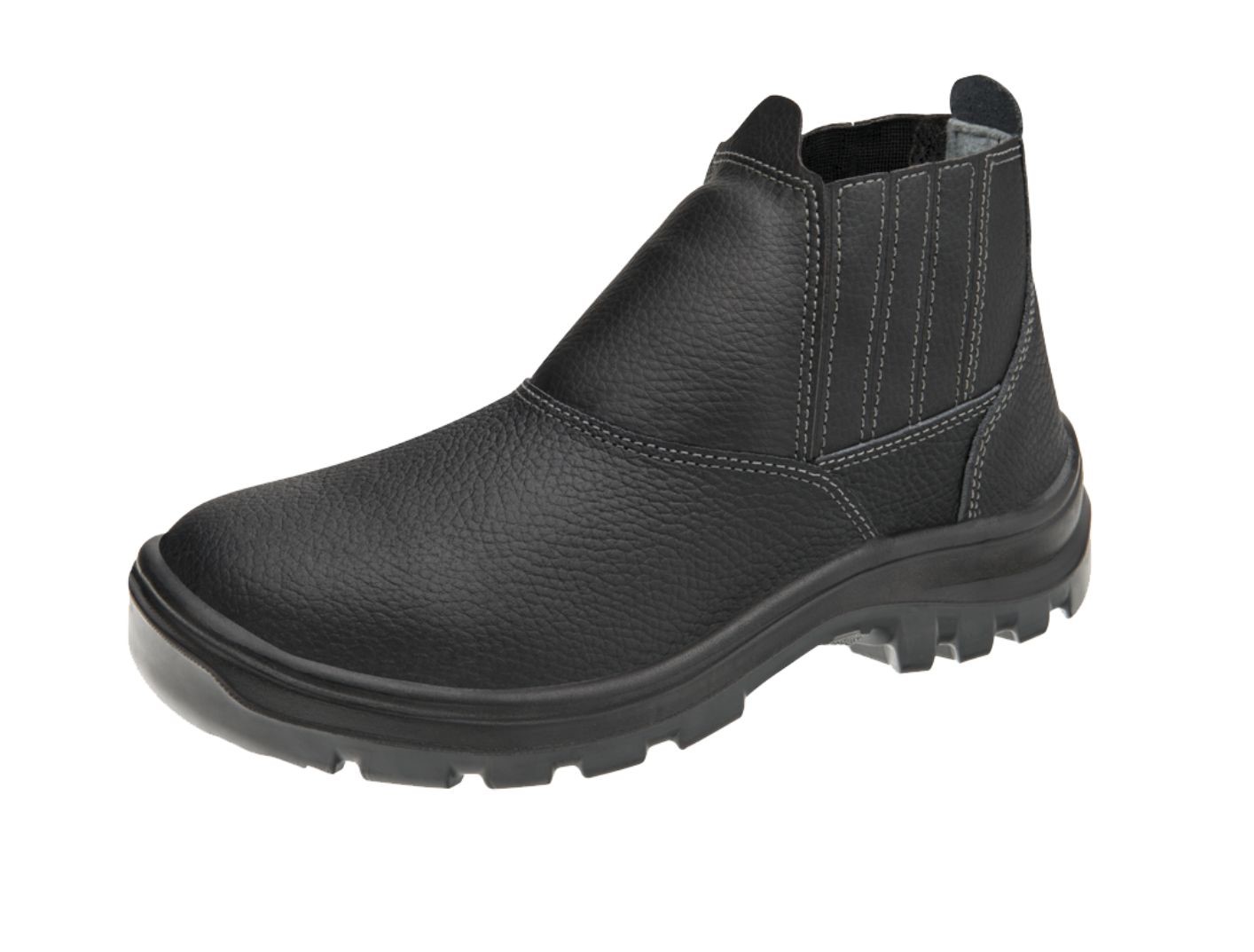 BOTINA COURO C/ BICO PVC N36 MARLUVAS