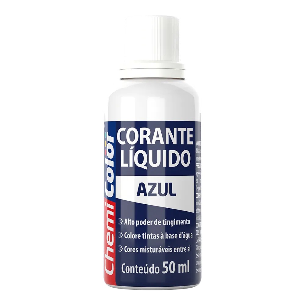 CORANTE LIQUIDO AZUL 50ML CHEMICOLOR
