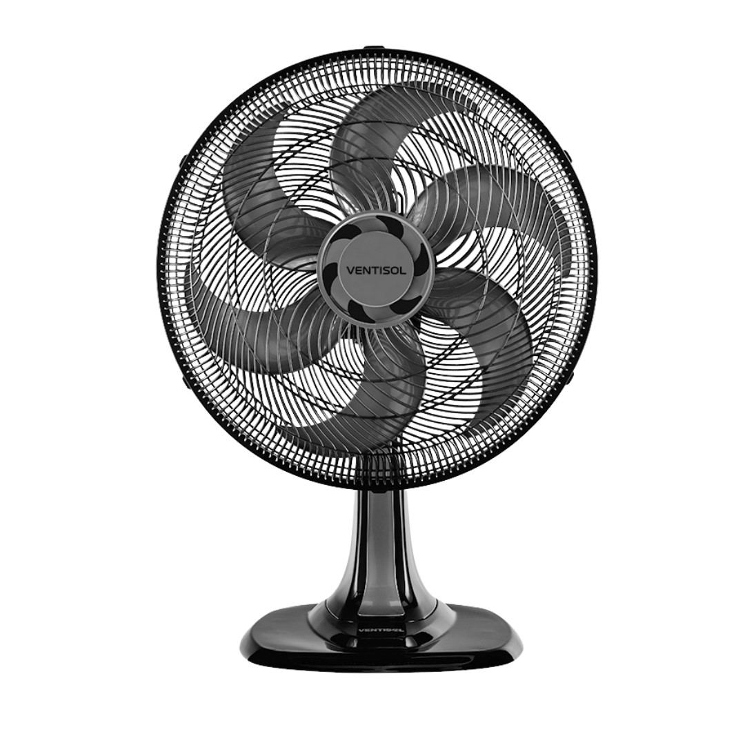 VENT. MESA 40CM 127V PRETO VENTISOL