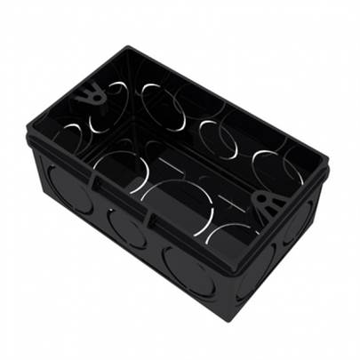 CX PLASTICA 2X4 PRETA SMS