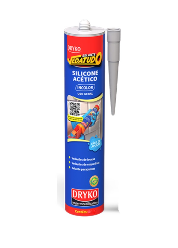 SILICONE ACETICO INCOLOR 260G DRYKO