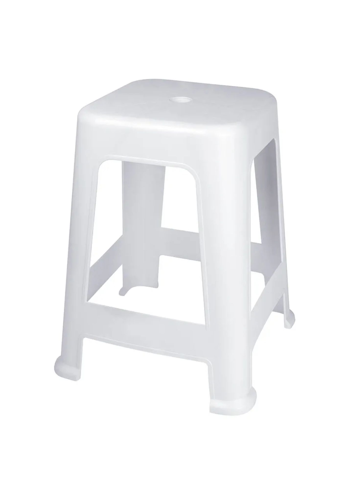 BANQUETA PLASTICA BRANCA MOR