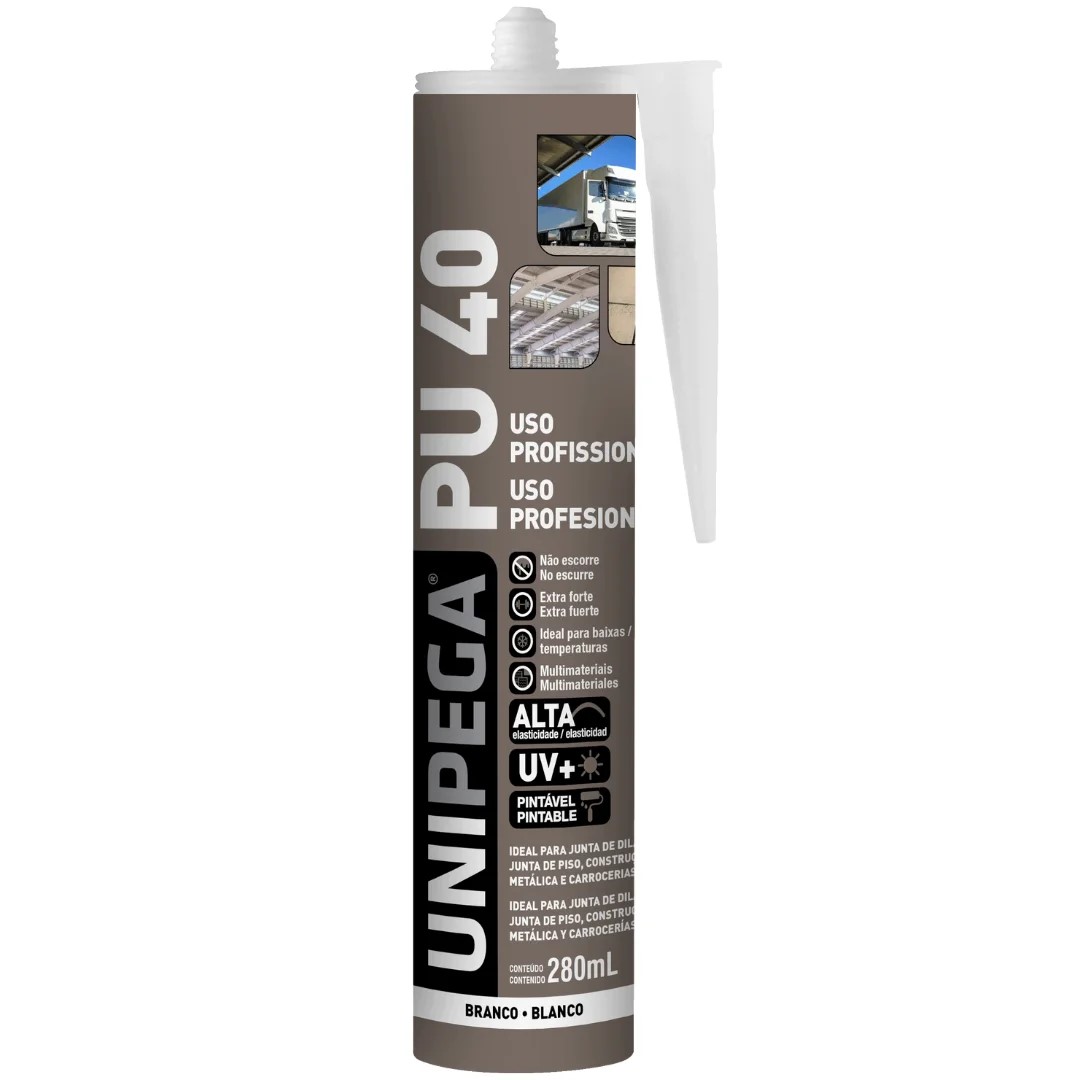 SILICONE PU40 BRANCO 280ML UNIPEGA