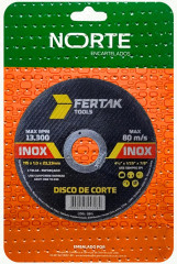 DISCO CORTE INOX 115X1.0 mm NORTE