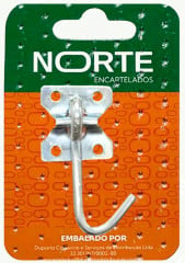 GANCHO P/ REDE PARAFUSAR ZINC NORTE