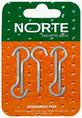 GANCHO ZINCADO 4,8X70 C/5 NORTE