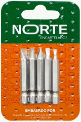 PONTEIRA FENDA KIT 05 PCS 50 mm NORTE