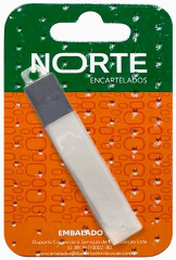 LAMINA ESTILETE 10 PCS 18 mm NORTE