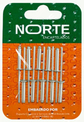 REBITE ALUMINIO 4,0X19 C/10 NORTE