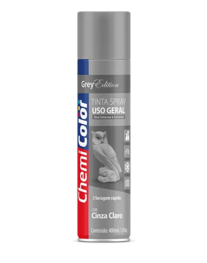 SPRAY 400ML CINZA CLARO CHEMICOLOR