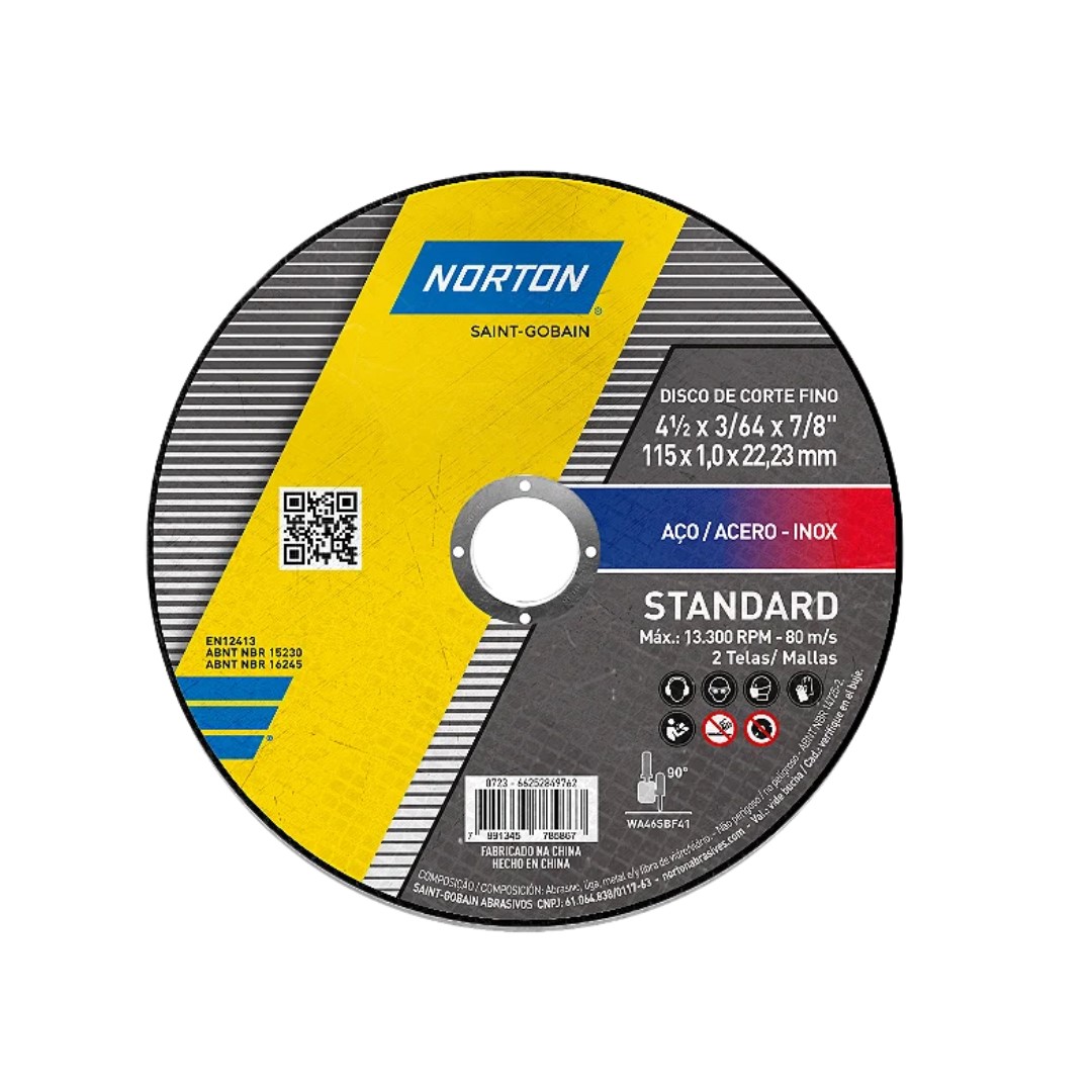 DISCO CORTE STANDARD 115X1.0X22.23 NORTO