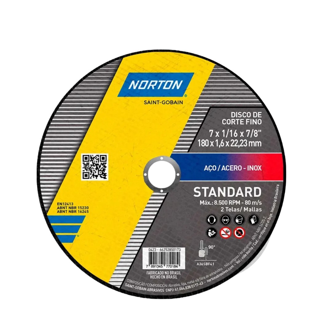 DISCO CORTE STANDARD 180X1.6X22.23 NORTO