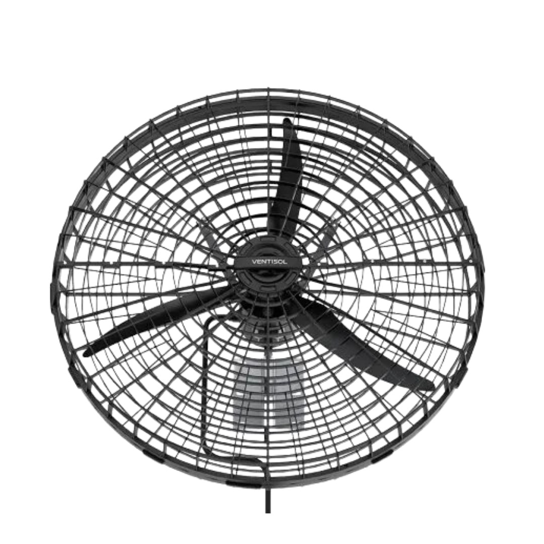 VENT. PAREDE 100CM 220V PRETO  VENTISOL