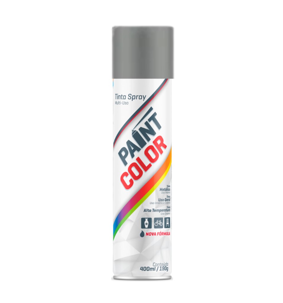 SPRAY 400ML CINZA ESCURO NOVA PAINTCOLOR