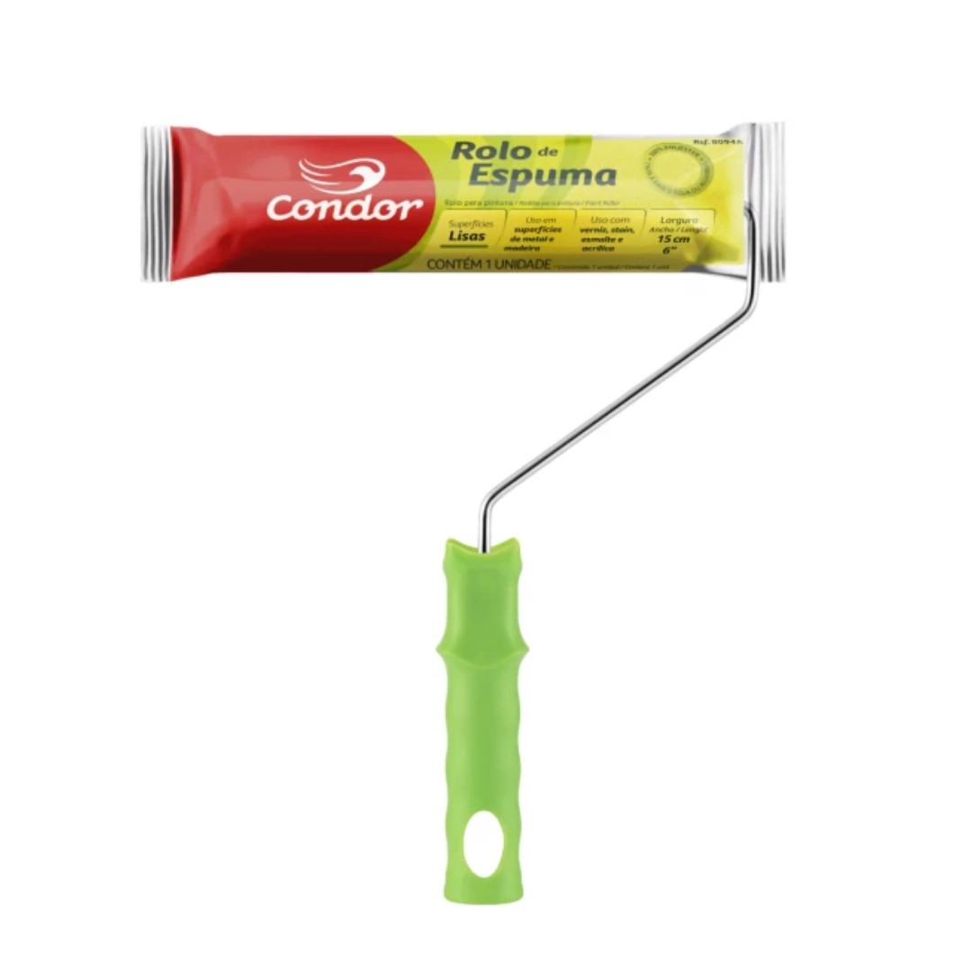 ROLO DE ESPUMA C/ SUPORTE 15CM  CONDOR