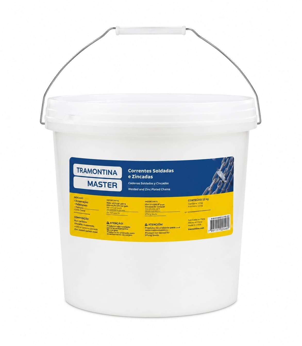CORRENTE ZINC 8MM 25KG- 19MT TRAMONTINA