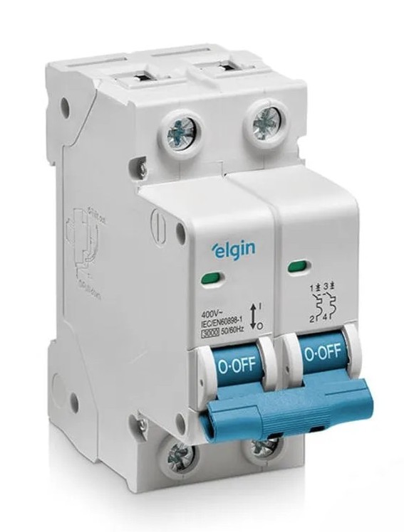 MINI DISJUNTOR ELGIN DEP3-2C6 2P 6A
