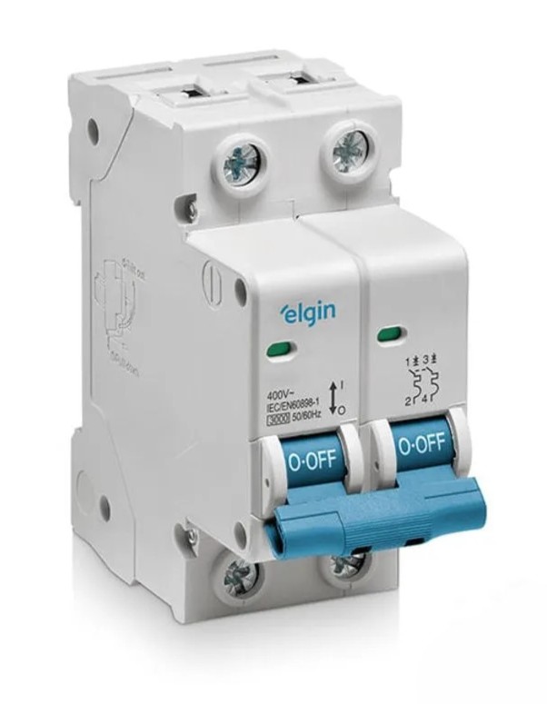 MINI DISJUNTOR ELGIN DEP3-2C10 2P 10A