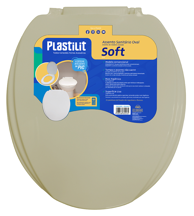 ASSENTO SANIT SOFT AREIA PLASTILIT