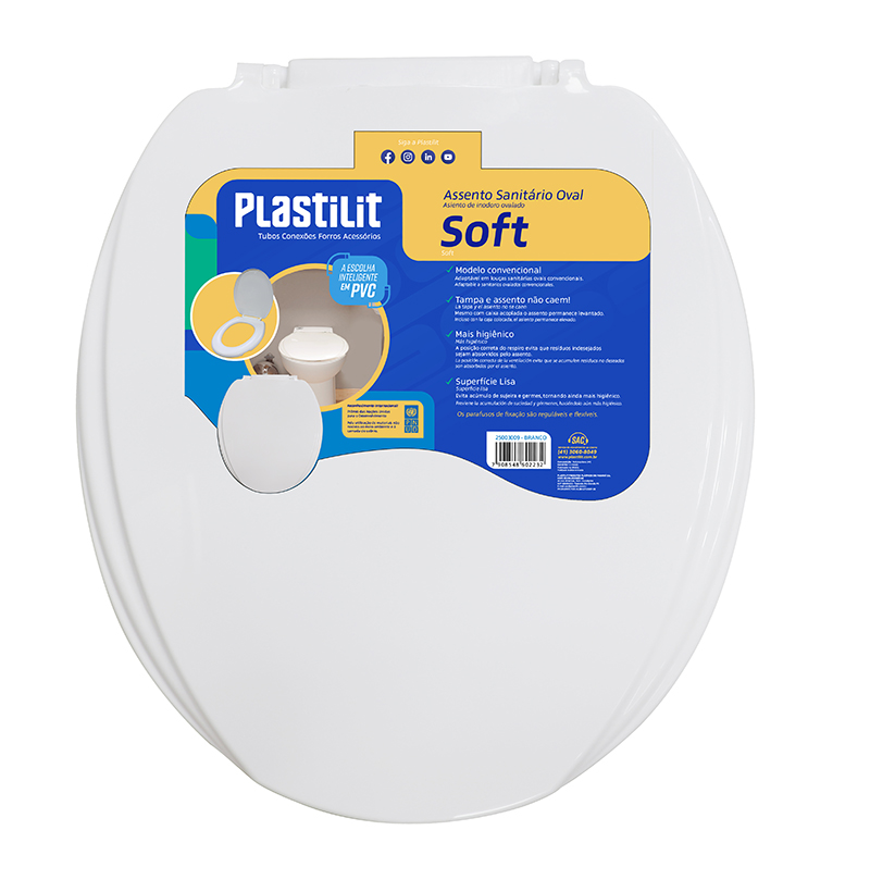 ASSENTO SANIT SOFT BRANCO PLASTILIT